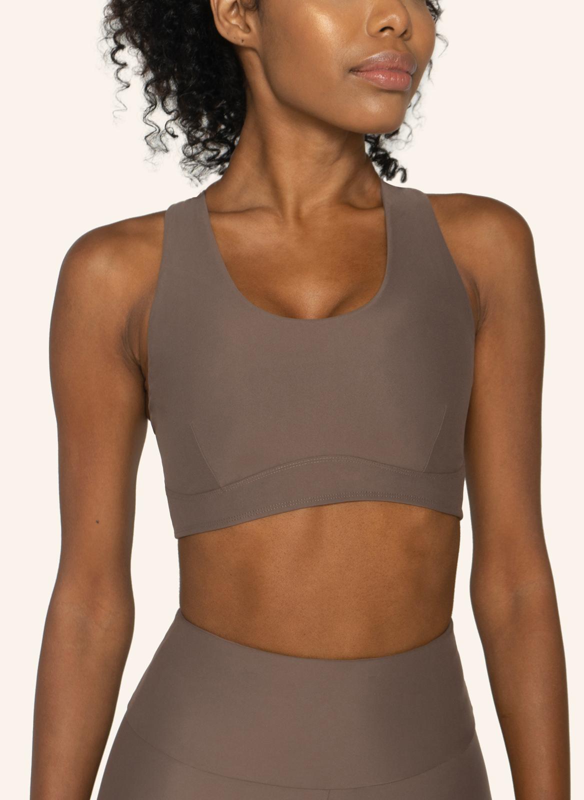 Arolla Racerback Sports Bra Top Soft Earth Horizon Athletic